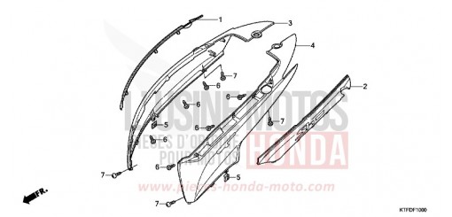 BODY COVER SH150RB de 2011